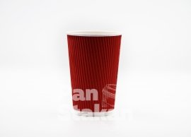 стаканчики паперові гофровані 500 мл панстакан