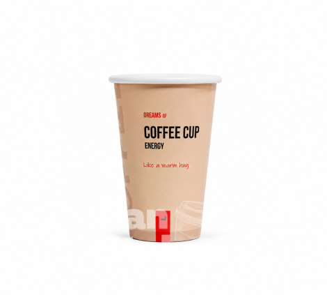 Стакан бумажный 10oz - COFFEE CUP ENERGY 340мл  50шт / уп  (20уп /1000шт) Р 80