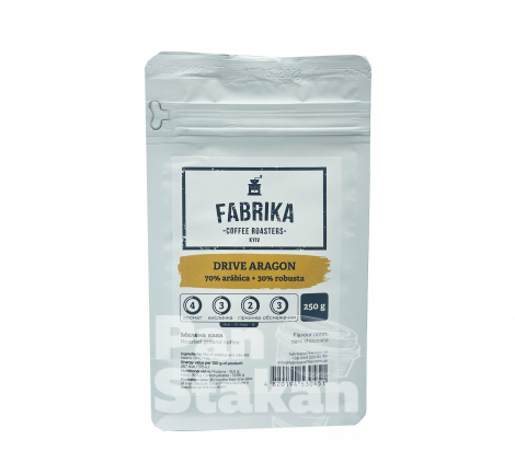 Кава мелена Fabrika Drive Aragon 70/30 250г  