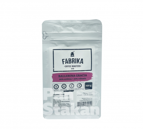 Кава мелена Fabrika Ballerina Gracia 80/20 250г  