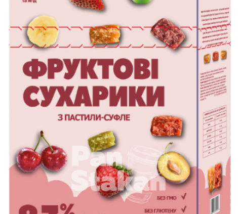 Фруктові сухарики - Хрустка пастила мікс