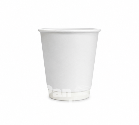 Стакан бумажный 8 oz  двухслойный Белый+Белый ЕК 250мл 30шт/уп Ø80