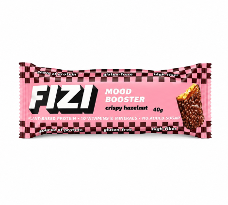 Шоколадный батончик MOOD BOOSTER  CRISPY HAZELNUT  40 гр ( 1уп/12шт)