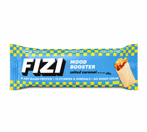 Шоколадный батончик MOOD BOOSTER  SALTED CARAMEL 40 гр ( 1уп/12шт)