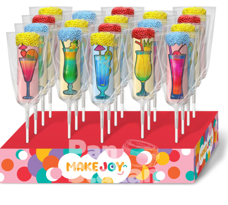 Zefirozyvo z pryntom "Make Joy Pops Holiday"