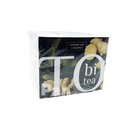Чай в пакетиках Tobi Tea Чорний з імбирем